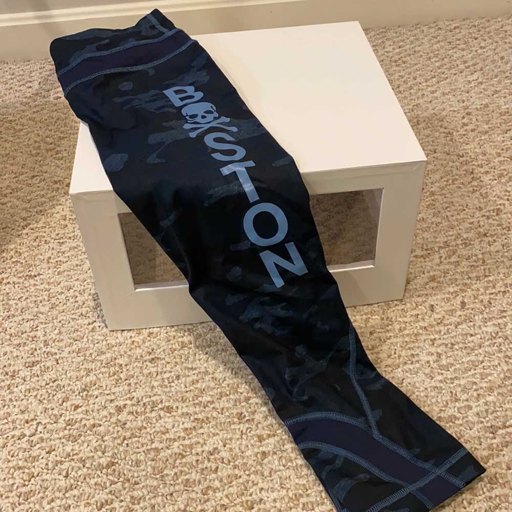 Lululemon leggings with Boston logo